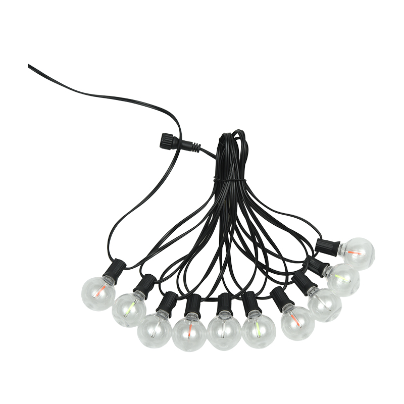 G40 Clip-on E12 Spiral Colored String Luminum