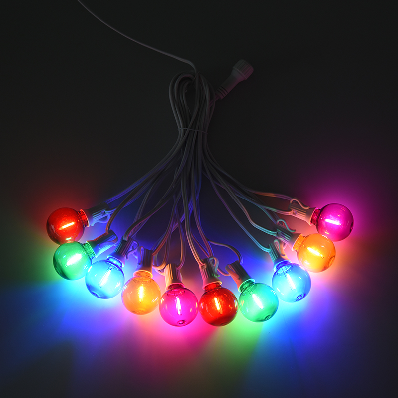 G40 Clip-on E12 Spiral Coloratum Decorative Gloria Luminum (White style)