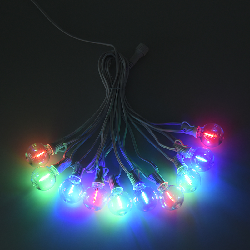 G40 Clip-on E12 Spiral Colored chorda Luminum (style)