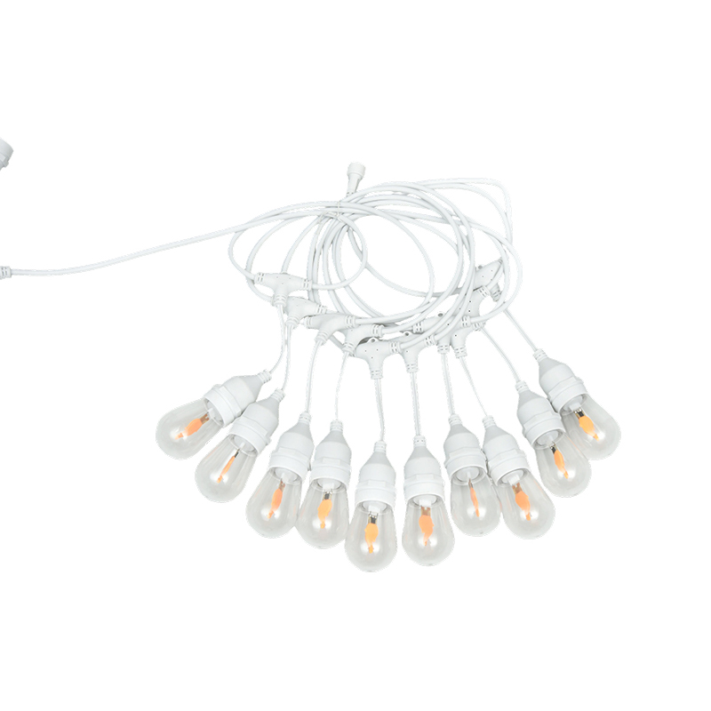 S14 Pendant Type E27 Spiral calidum album String luminaria 3.5V Low intentione Salutis Model