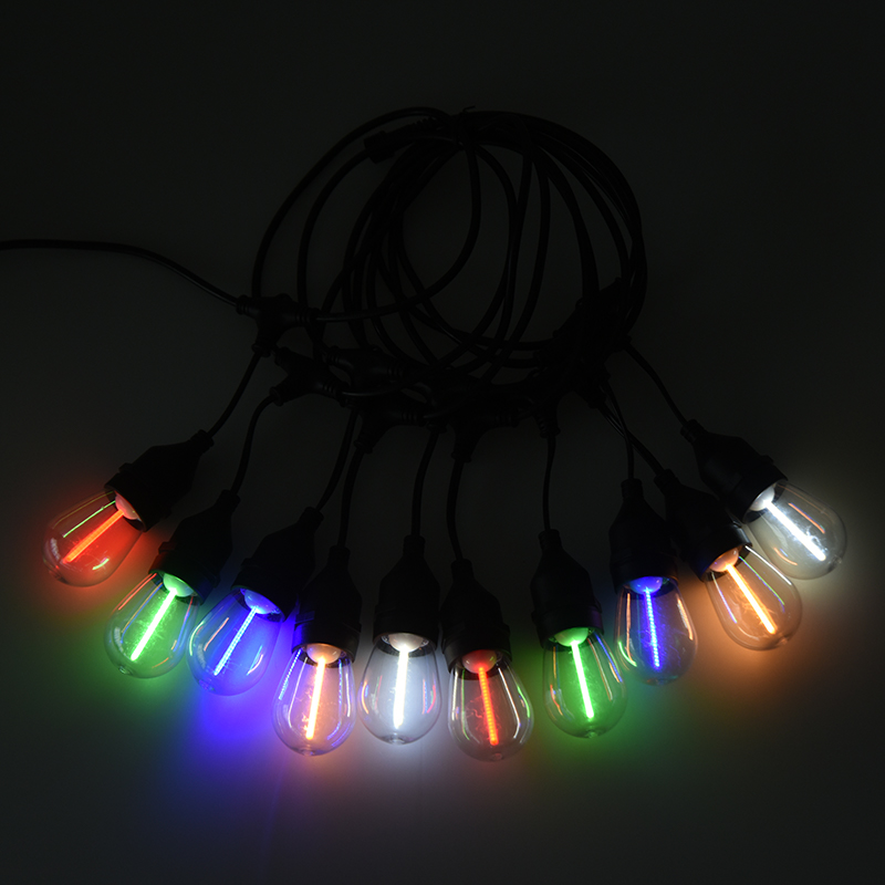 S14 Tentorium String E27 Spiral RGBY Meteor lux String