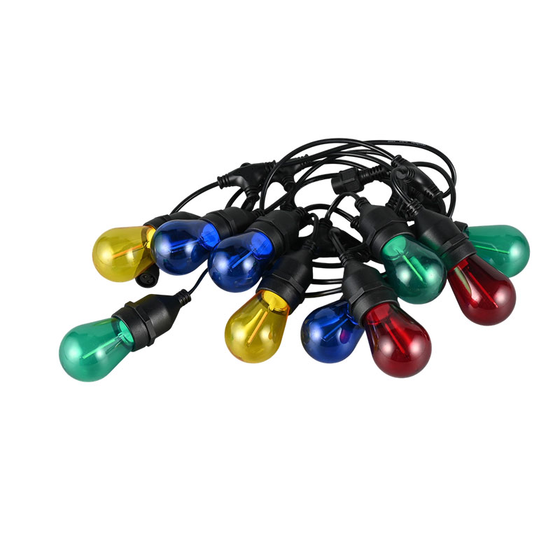 S14 pendens E27 Spiral RGBWY Multi-color String Luminum