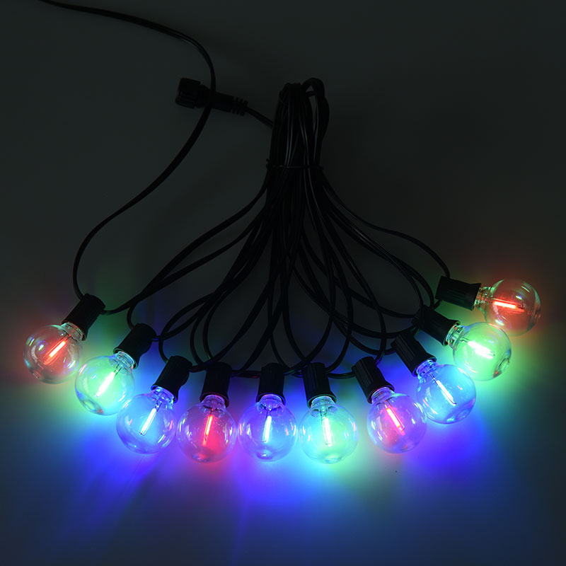 G40 Clip-on E12 Spiral Colored String Luminum