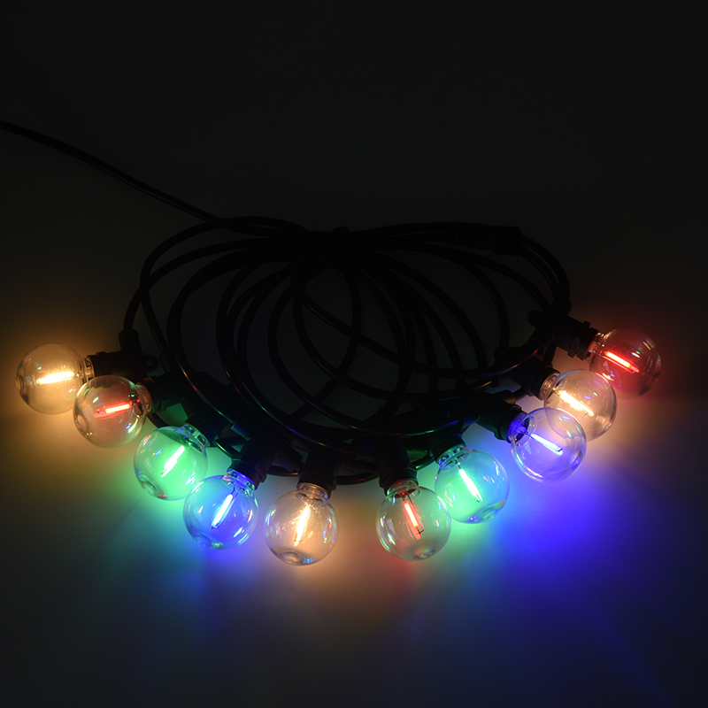 G40 Ball Bulla E12 Spiral mouth Colorful LED Decorative Festoon Lighting